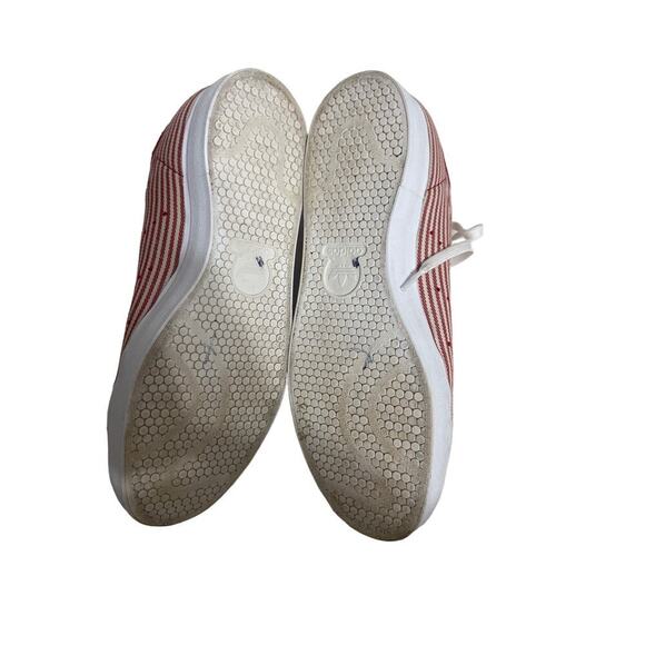 Adidas Stan Smith Red Pinstripe Striped Vulc Sneakers Size 9 - Picture 8 of 8